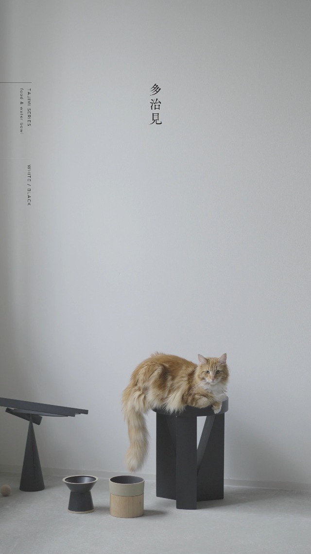 Amazon | 【造形美×圧倒的安定性】&CAT 猫 ウォーターボウル 水飲み